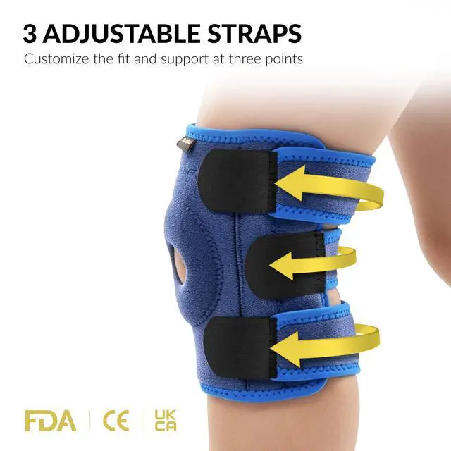 Alt view image 4 of 7 - Kids Knee Brace with Side Stabilizers, XS (2227 cm Knee)