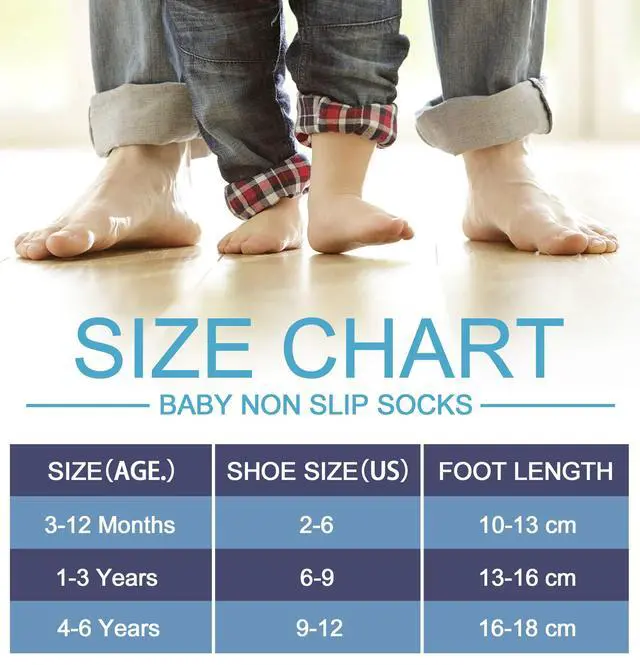 Alt view image 6 of 6 - Baby Boys Girls Grips Socks Infant Toddlers Kids Non Slip Warm Thick Cotton Ankle Crew Socks with Grippers (1-3T, 6 Pairs Colorful)