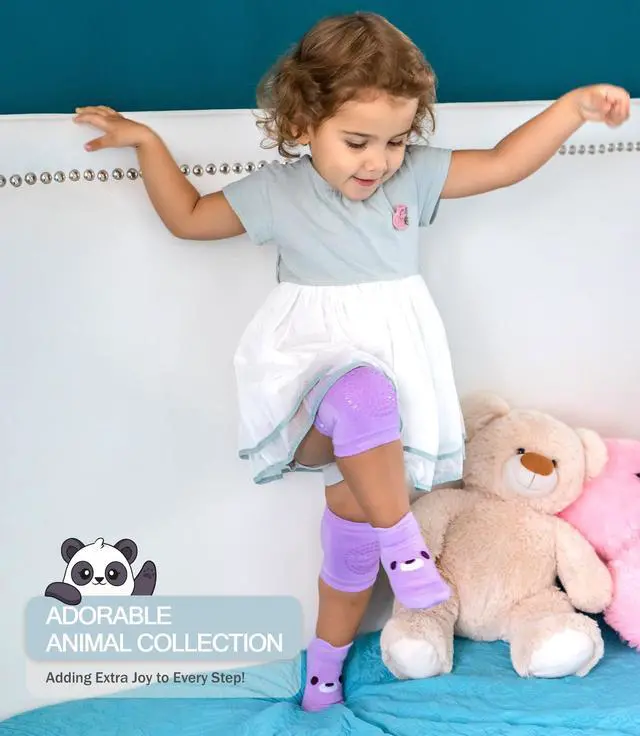 Alt view image 4 of 5 - (5 Pairs) Toddler Socks with Grippers - Non Slip Baby Socks 6-12 12-24 Months 2t-3t 4t-5t Anti Slip Ankle Grip Cotton Boy Girl Infant Kid Child 3 Year Old White Grippy Calcetines Antideslizantes Bebe