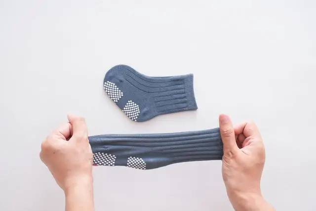 Alt view image 5 of 6 - Baby Crew Socks,Grips Combed Cotton Socks Toddler Non-Skid for Girls,Boys Non Slip/Anti Skid 9-Pack (3-5T, Boys - 9 Pairs)
