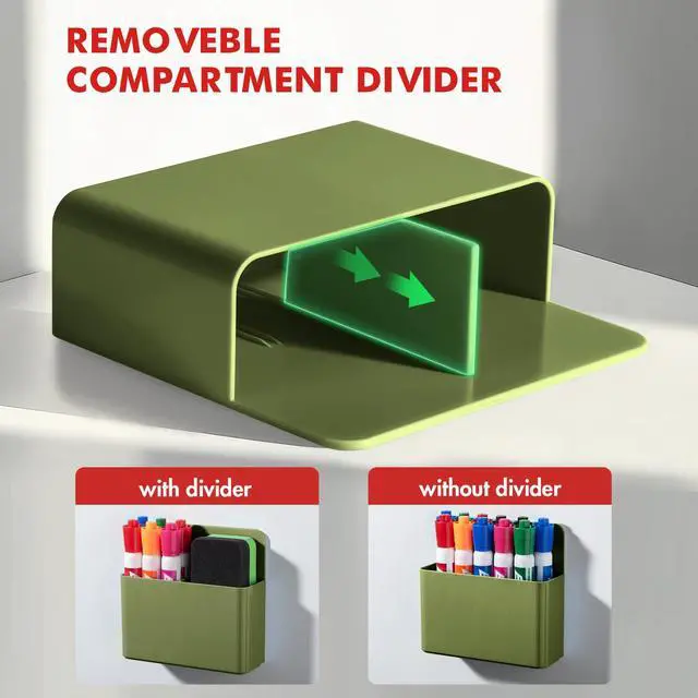 Alt view image 4 of 7 - Plastic Magnetic Pen Holder, Powerful Magnet, 2 Pack