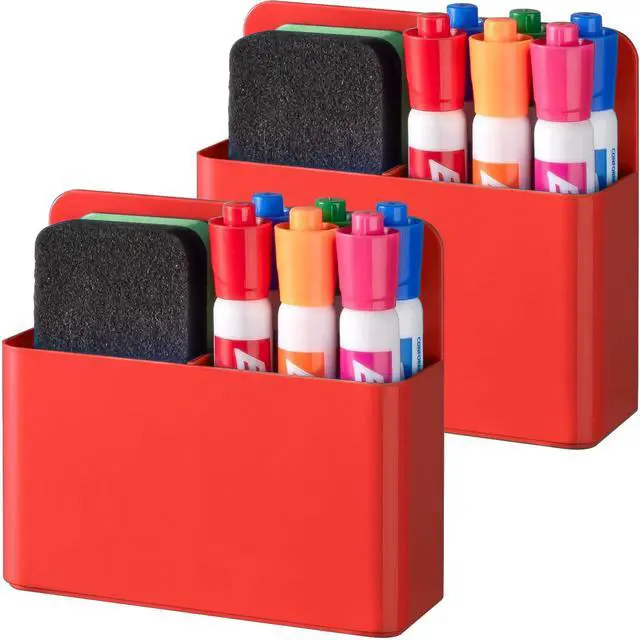 Main image of Plastic Magnetic Pen Holder, Powerful Magnet, 2 Pack