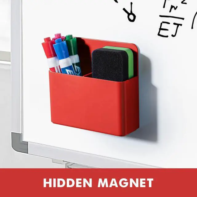 Alt view image 6 of 7 - Plastic Magnetic Pen Holder, Powerful Magnet, 2 Pack