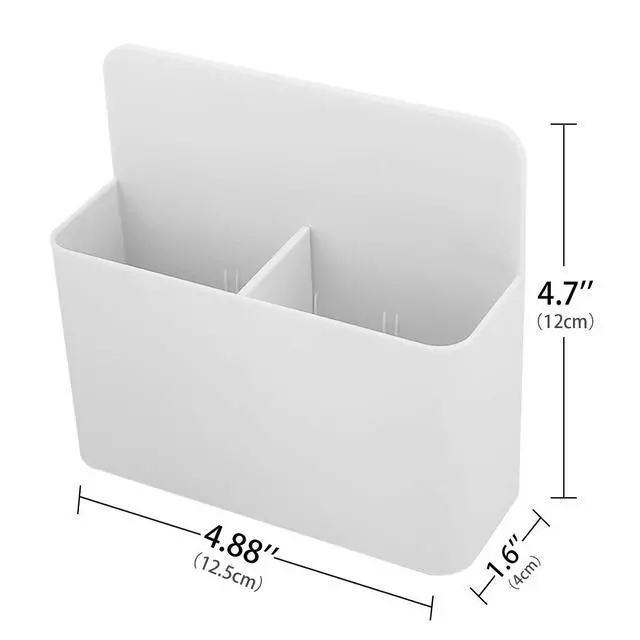 Alt view image 7 of 7 - Magnetic Pen Holder, Pencil Accessories Whiteboard Organizer, White