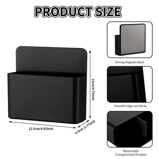 Alt view image 2 of 7 - 2Pcs Magnetic Dry Erase Marker Holder For Whiteboard Fridge