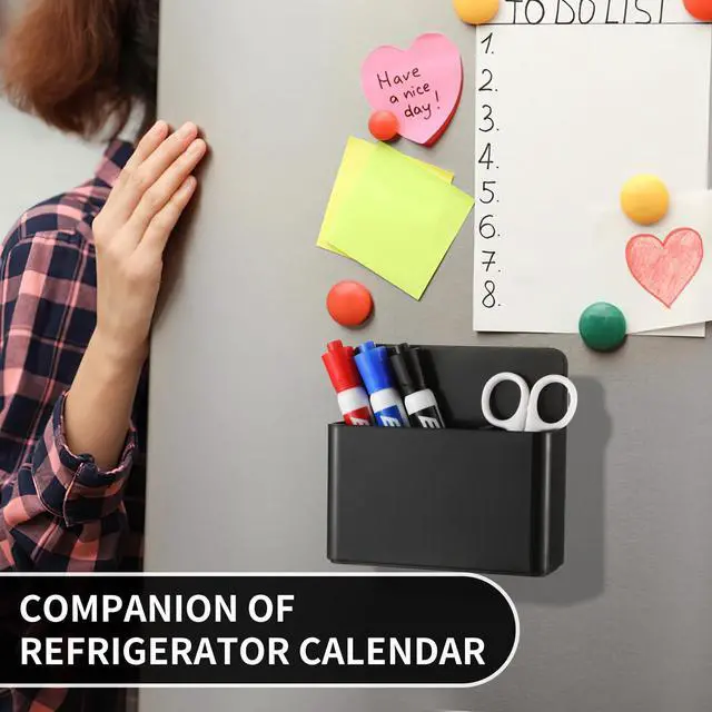 Alt view image 5 of 7 - 2Pcs Magnetic Dry Erase Marker Holder For Whiteboard Fridge