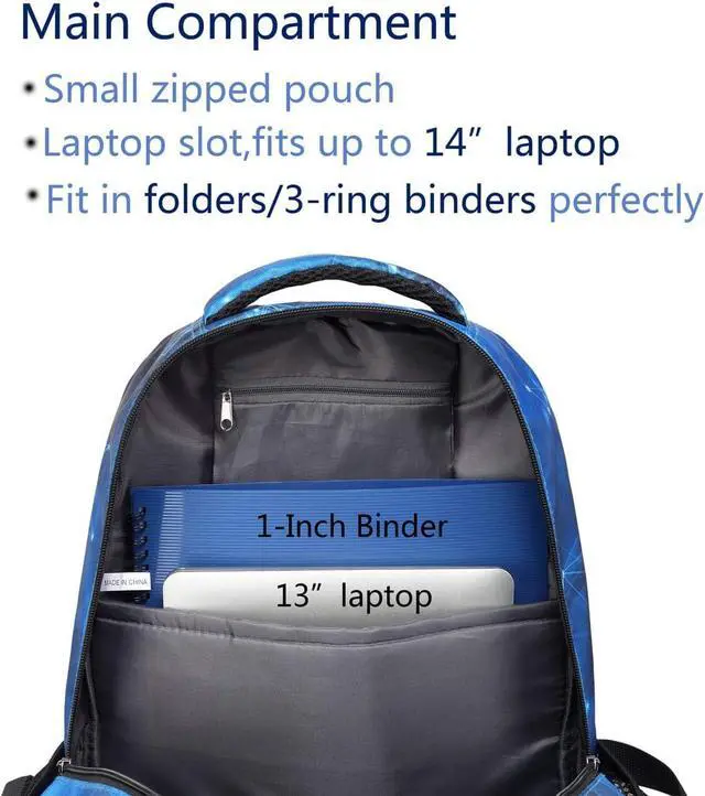 Alt view image 6 of 6 - Kids Backpack for Boys Bookbags for Elementary Primary Middle School Bags Book Bags for Teens Adolescentes for Childs Back to School Gifts Mochilas para Niños Aged 8-10 Star Blue