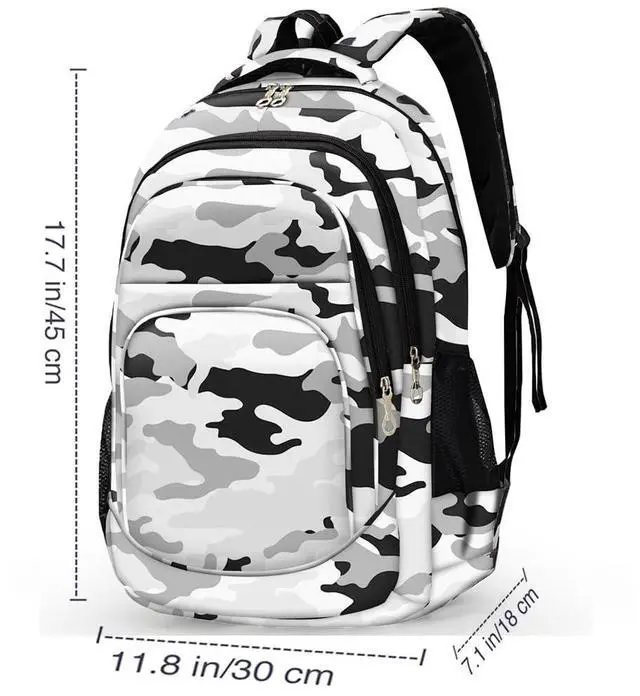 Alt view image 5 of 7 - School Backpack Travel Bag for Men & Women Lightweight College
