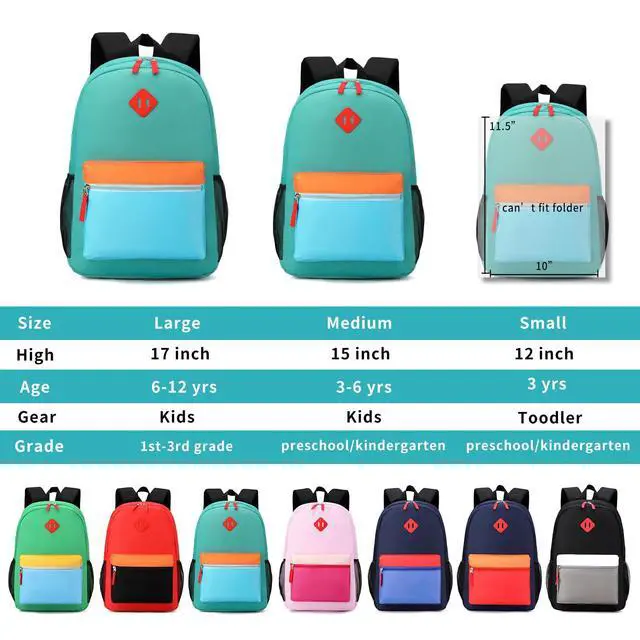 Alt view image 2 of 6 - Backpack Set for Girls Boy Kids Backpack with Lunch Box for Elementary Primary Kindergarten School Bag (Navy Green, Large)