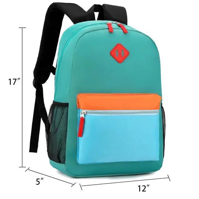 Alt view image 6 of 6 - Backpack Set for Girls Boy Kids Backpack with Lunch Box for Elementary Primary Kindergarten School Bag (Navy Green, Large)