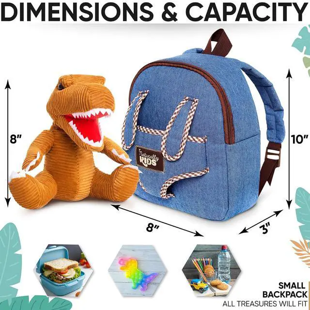 Alt view image 5 of 7 - Toddler Backpack w. Plush Dinosaur Toy, Kids Gift 2 3 4 5