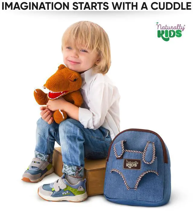 Alt view image 4 of 7 - Toddler Backpack w. Plush Dinosaur Toy, Kids Gift 2 3 4 5