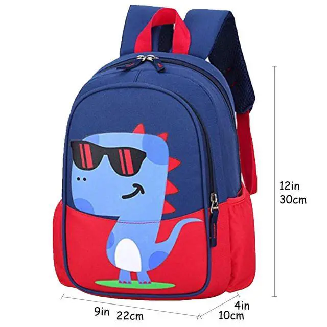 Alt view image 2 of 7 - 13 inch Kids Dinosaur Backpack For 3-5 Y Toddler Preschool