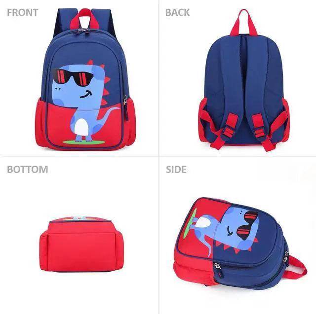 Alt view image 5 of 7 - 13 inch Kids Dinosaur Backpack For 3-5 Y Toddler Preschool