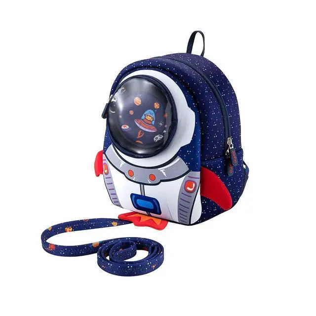 Alt view image 2 of 7 - Rocket Toddler Kids Backpack with Harness Leash for Boys Girls Age 1-3