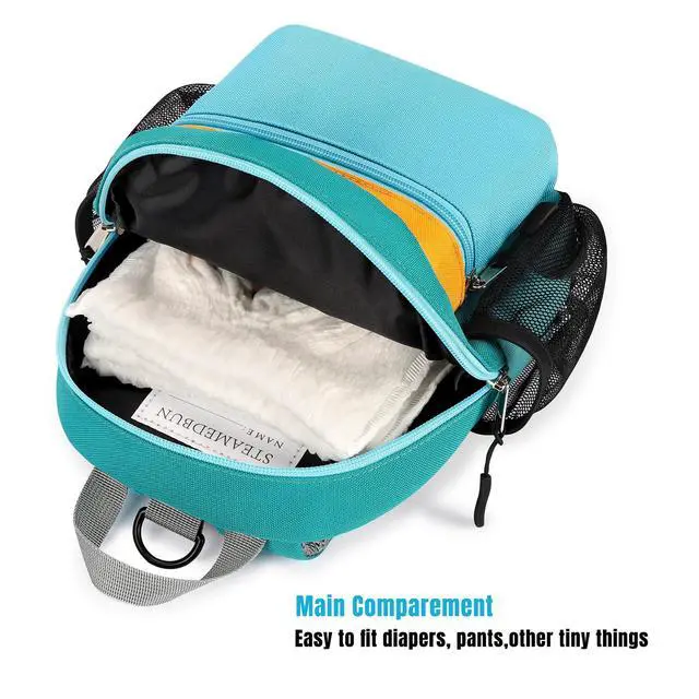 Alt view image 3 of 6 - Toddler Backpack Leash for 1-3: Backpack with Leash for Boys Girls - Anti-Lost Harness Backpack for Walking, Orange Green Blue