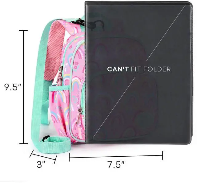 Alt view image 3 of 7 - Backpack Leash for Toddlers 1-3: Baby Backpack for Girls with Anti-Lost Harness - Rainbow Pink