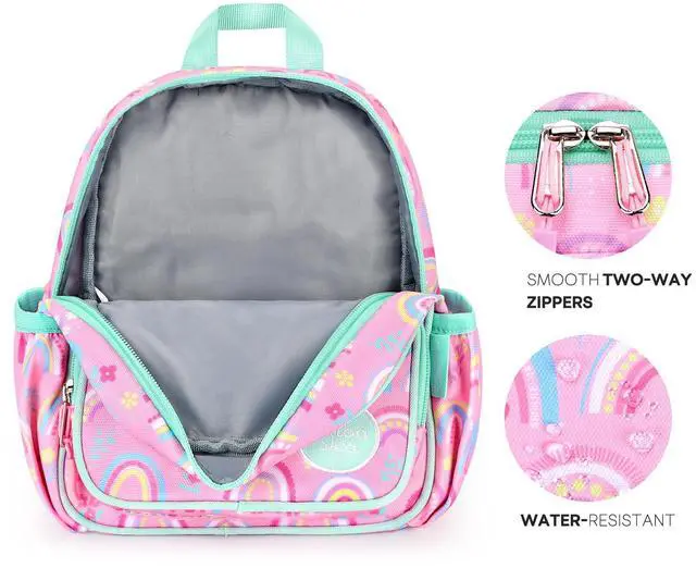 Alt view image 5 of 7 - Backpack Leash for Toddlers 1-3: Baby Backpack for Girls with Anti-Lost Harness - Rainbow Pink