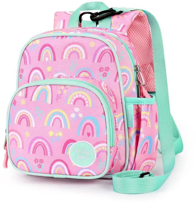 Alt view image 6 of 7 - Backpack Leash for Toddlers 1-3: Baby Backpack for Girls with Anti-Lost Harness - Rainbow Pink