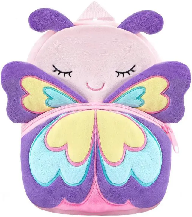 Main image of Cute Toddler Backpack Toddler Bag Mini Travel Bag for Baby Girl Boy 2-6 Years(Little Butterfly-Purple)