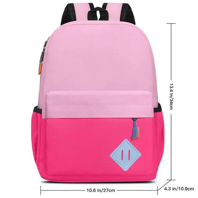 Alt view image 2 of 7 - Little Kids Backpack for Girls Boys - Toddler Preschool Backpack School Bag Cute Kindergarten Backpack for Aged 3-6, Pink Rose