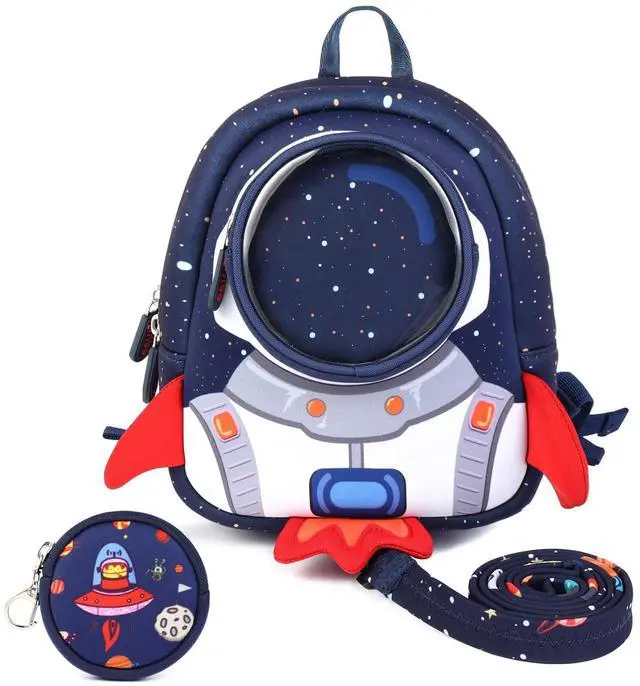 Main image of Toddler Rocket Backpack with Safety Harness Leash for Ages 1-3