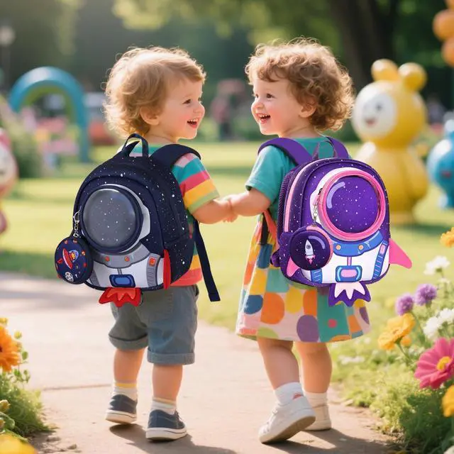 Alt view image 7 of 7 - Toddler Rocket Backpack with Safety Harness Leash for Ages 1-3