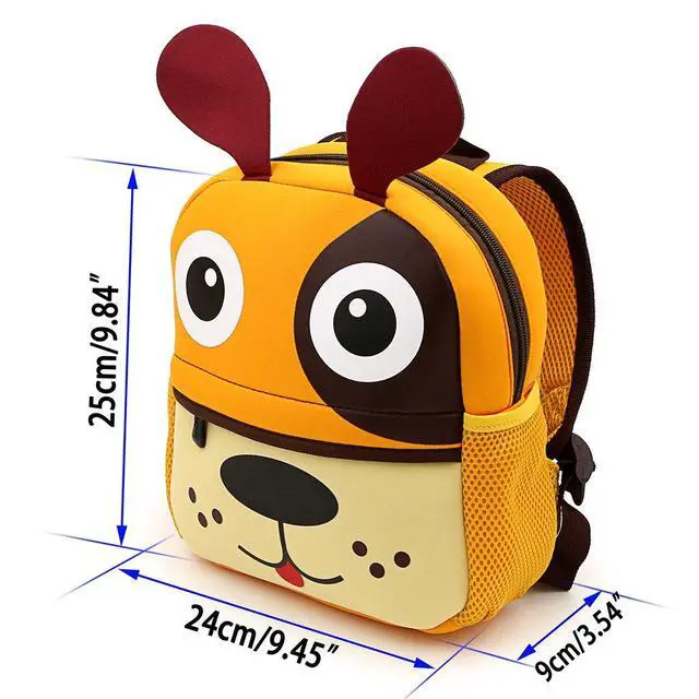 Alt view image 2 of 7 - Little Kid Toddler Backpack Baby Boys Girls Kindergarten Pre School Bags Cute Neoprene Cartoon Backpacks for Baby Boy Girl(Puppy)
