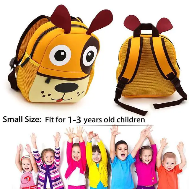 Alt view image 4 of 7 - Little Kid Toddler Backpack Baby Boys Girls Kindergarten Pre School Bags Cute Neoprene Cartoon Backpacks for Baby Boy Girl(Puppy)