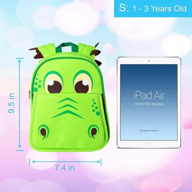 Alt view image 3 of 7 - Toddler Backpack Leash, 9.5" Kids Dinosaur Safety Leashes Bookbag for Boys Children