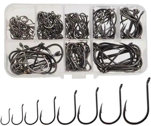Main image of Fishing Hooks Set Large Size Carbon Steel Catfish Carp Fish Hooks