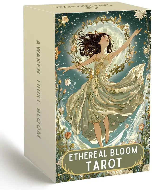 Main image of Tarot Deck Unique, 78 Floral Tarot Cards with Guidebook, Modern Witch Tarot for Beginners and Experienced Readers, Divination and Spiritual Growth Tool