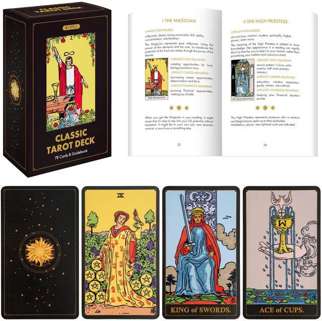 Main image of Classic Tarot Cards for Beginners - Traditional Tarot Deck (Dark)