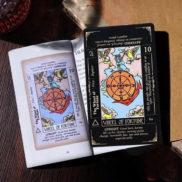 Alt view image 3 of 6 - Tarot Cards Set, Tarot Cards for Beginners with Meanings on Them