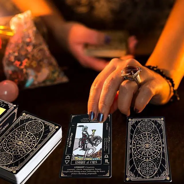 Alt view image 5 of 6 - Tarot Cards Set, Tarot Cards for Beginners with Meanings on Them
