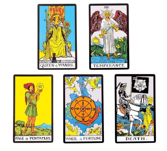 Alt view image 4 of 7 - The Original Tarot Cards Deck with Guidebook and Linen Bag for Beginners