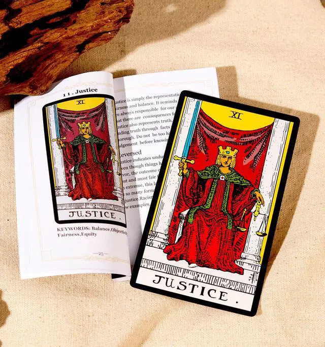 Alt view image 6 of 7 - The Original Tarot Cards Deck with Guidebook and Linen Bag for Beginners