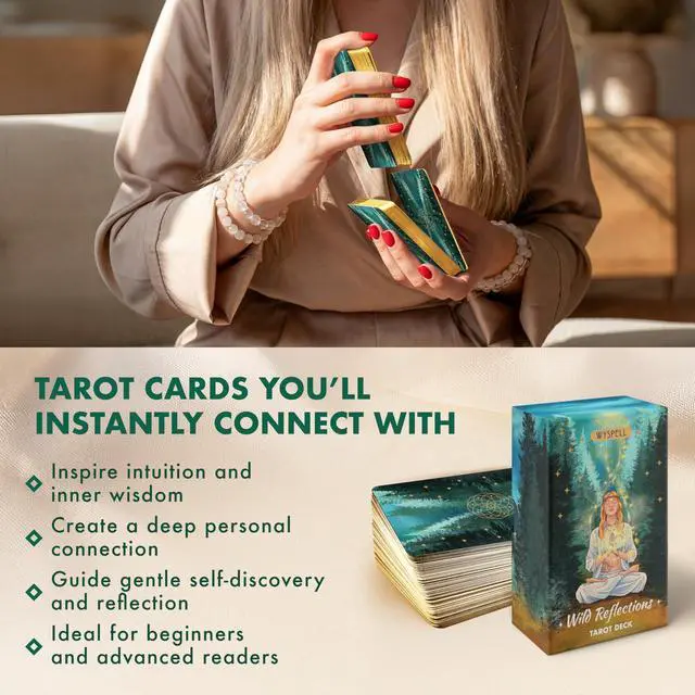 Alt view image 7 of 7 - Tarot Cards for Beginners - Wild Reflections Unique Tarot Deck
