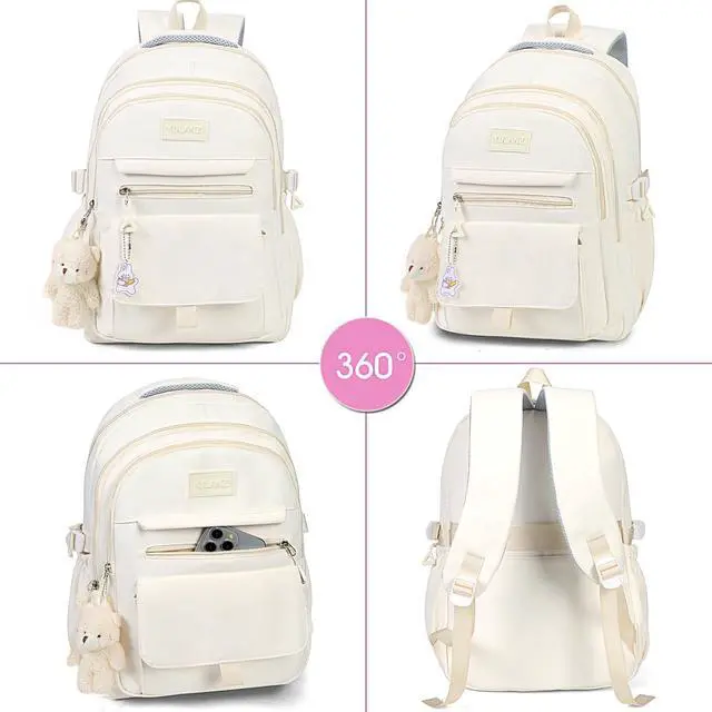 Alt view image 3 of 4 - Girls Backpack for College High Middle School, Cute Teen Bookbag