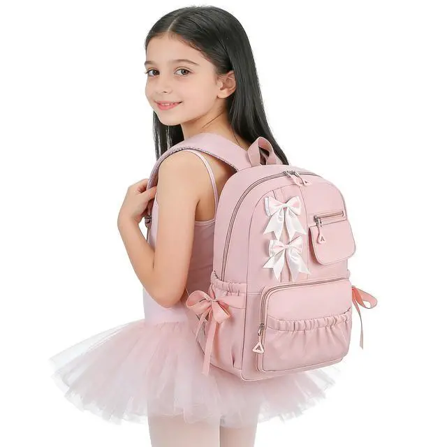 Alt view image 2 of 7 - Kids School Backpack for Girls Cute Kawaii Bookbag with Bows
