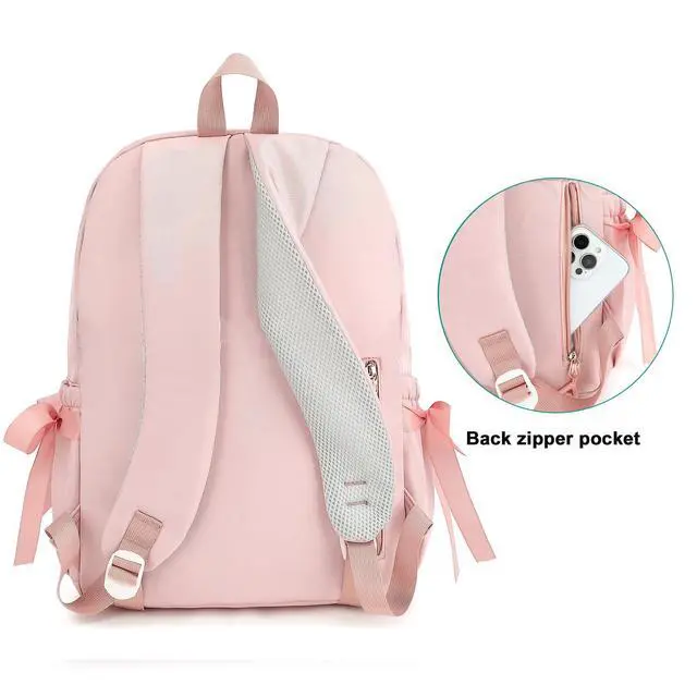 Alt view image 6 of 7 - Kids School Backpack for Girls Cute Kawaii Bookbag with Bows