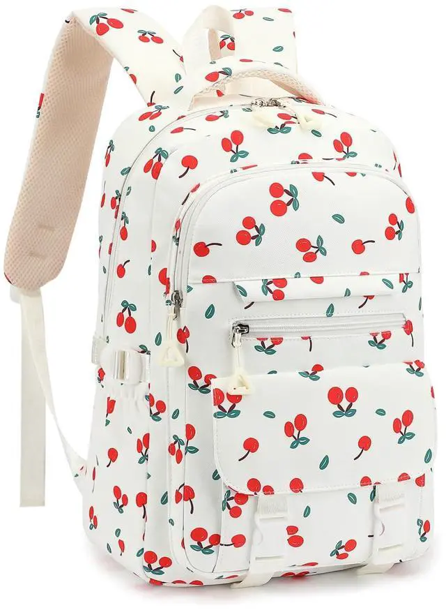 Main image of School Backpack for Girls High Middle Cherry Kids Coquette Bookbag