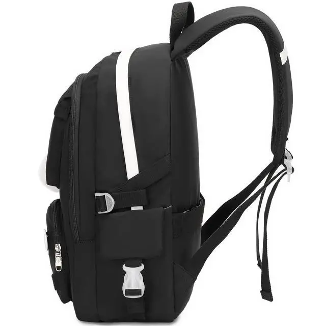 Alt view image 6 of 7 - Backpack for Girls Bookbag Cute School Bag College Middle High Elementary School Backpack for Teen Girls (Black)