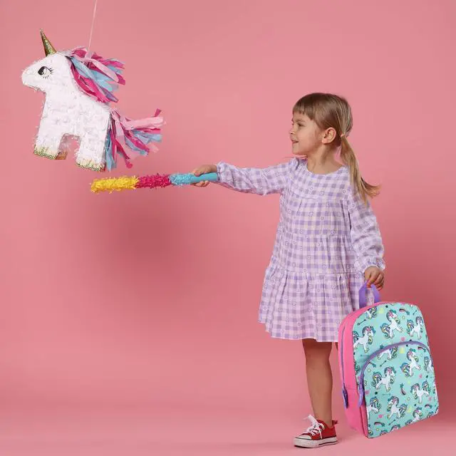 Alt view image 6 of 7 - 15 Inch Kids Backpacks for Boys & Girls | Preschool, Kindergarten, Elementary School Backpacks with Adjustable, Padded Straps (Upbeat Unicorns)