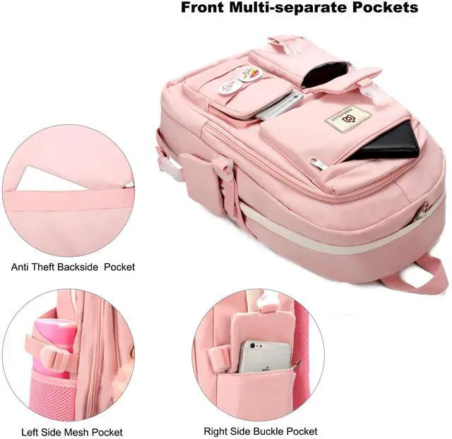 Alt view image 4 of 6 - Laptop Backpacks 15.6 In Kids School Backpack for Girls Women Bookbag