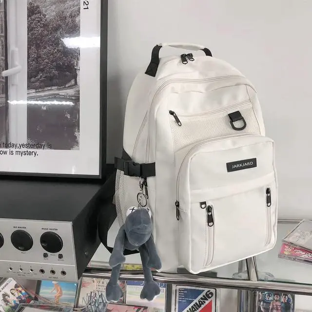 Alt view image 7 of 7 - Cute Aesthetic Kawaii Backpack for School Girls with Pendant