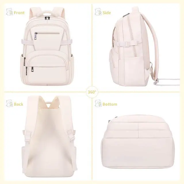 Alt view image 6 of 6 - Cute Backpack School Girls,15L Lightweight Preppy Bookbag