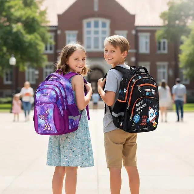 Alt view image 2 of 7 - Kids Backpack Boys, Elementary Kindergarten Preschool School Bag 16 inch Multifunctional Cute Large Capacity