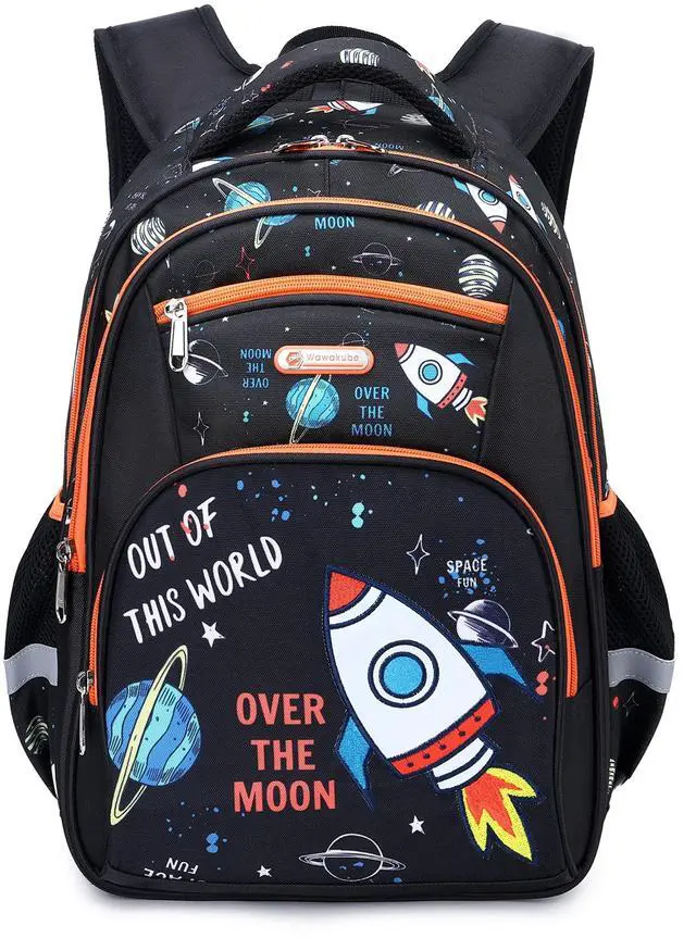 Main image of Kids Backpack Boys, Elementary Kindergarten Preschool School Bag 16 inch Multifunctional Cute Large Capacity