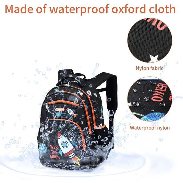 Alt view image 7 of 7 - Kids Backpack Boys, Elementary Kindergarten Preschool School Bag 16 inch Multifunctional Cute Large Capacity